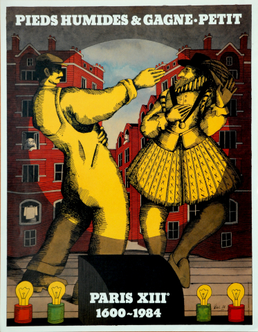 "Pieds humides et gagne-petit": affiche du spectacle