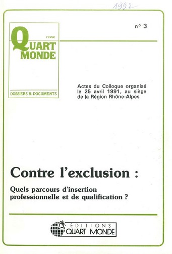 Dossiers & documents de la Revue Quart Monde n°3