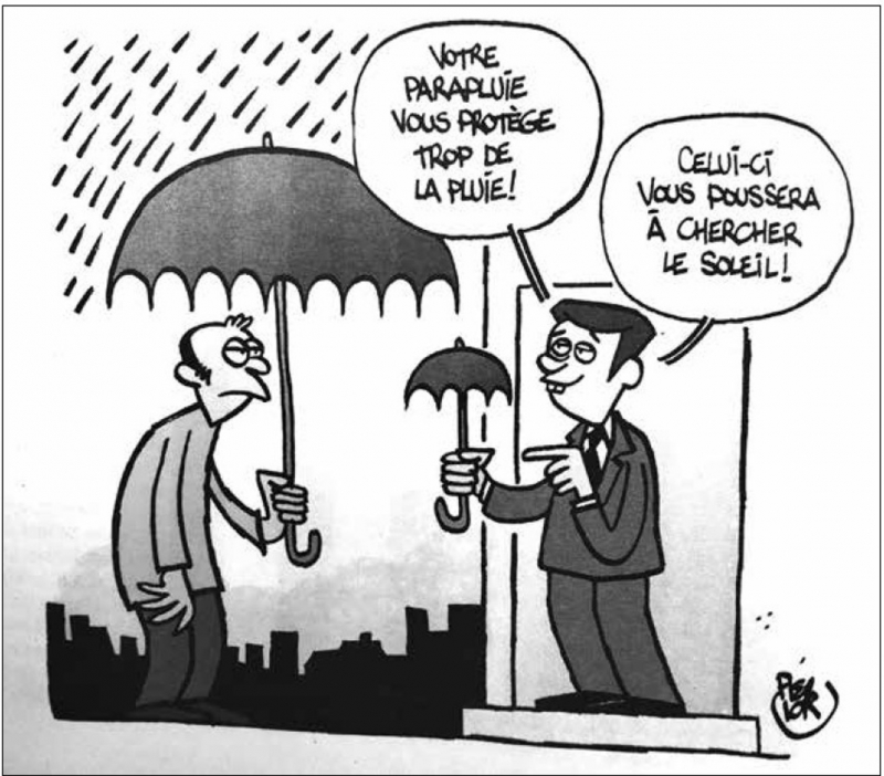 Dessin de Piérick paru dans le journal Fakir n° 112 de mai‑juin 2024